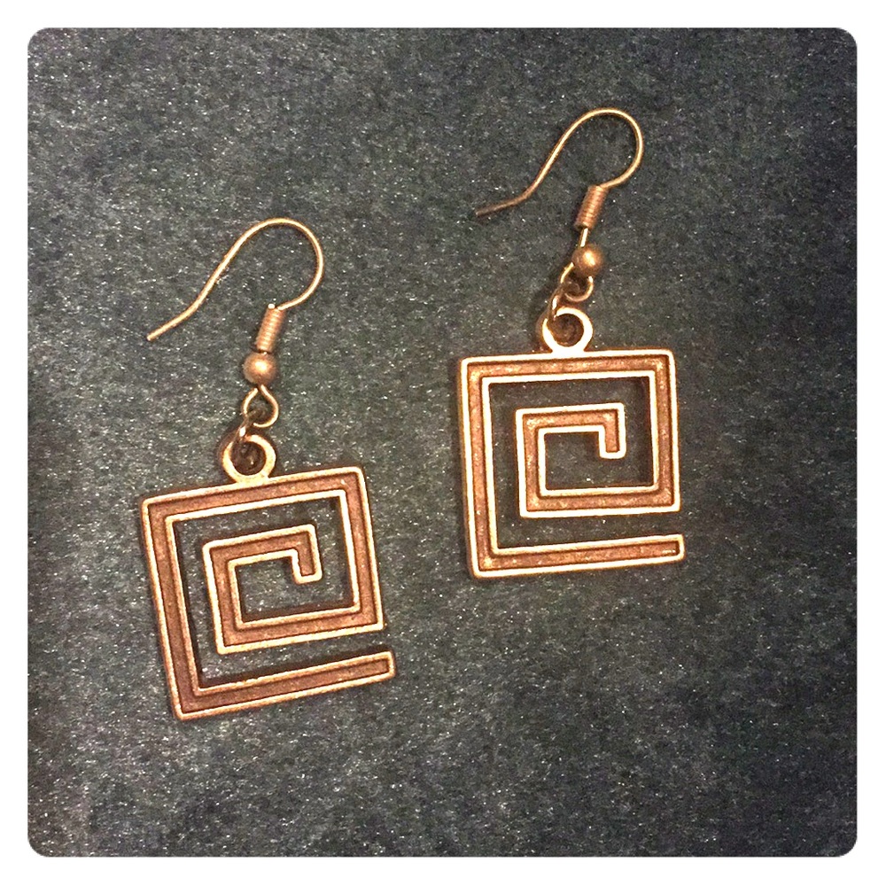 Greek Key Earrings